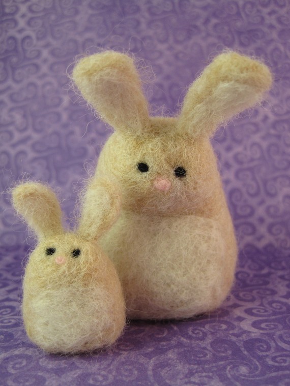 birdonwirestudio mom and baby bunny rabbit